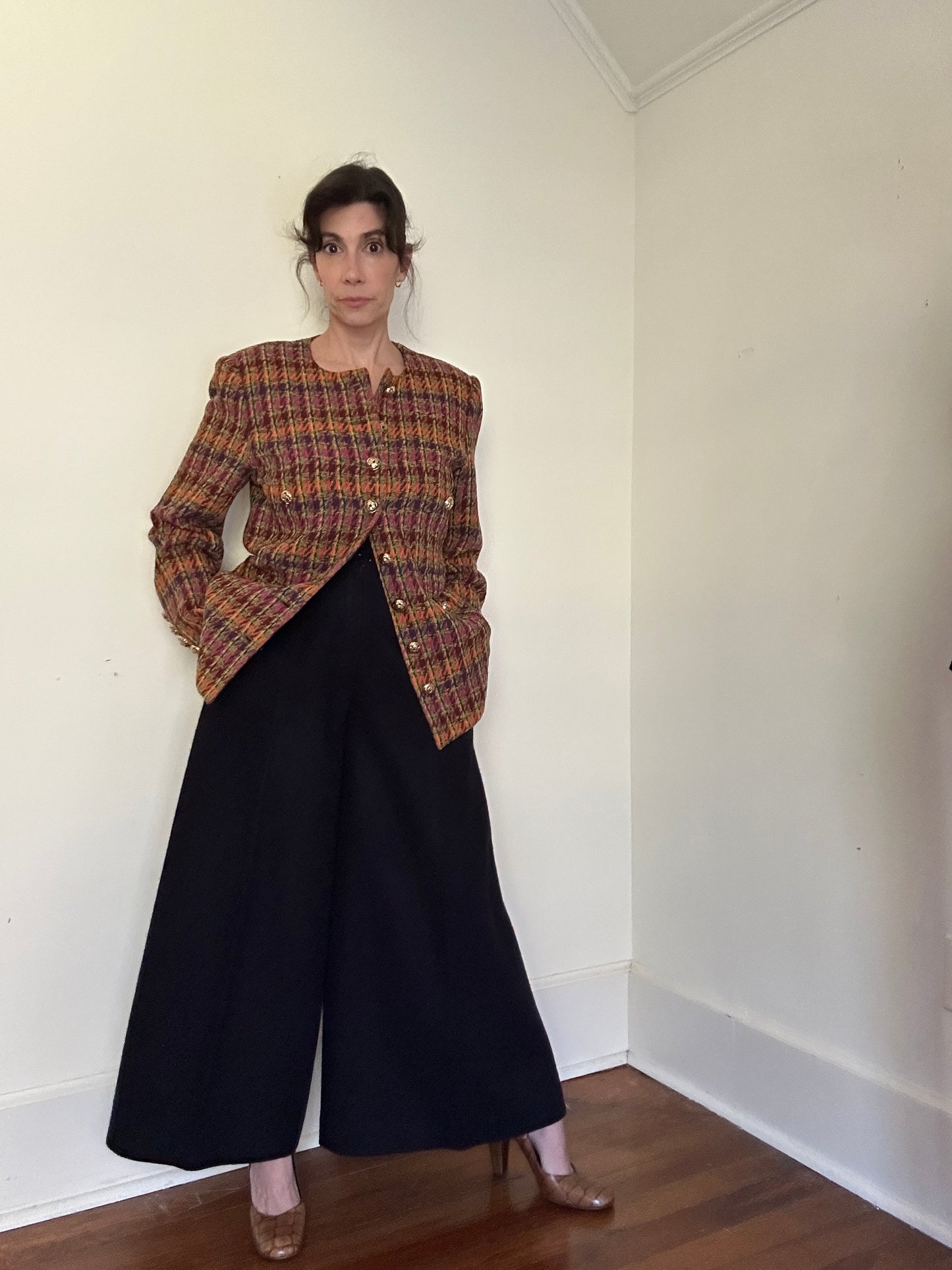 1990s Nina Ricci Tweed Blazer