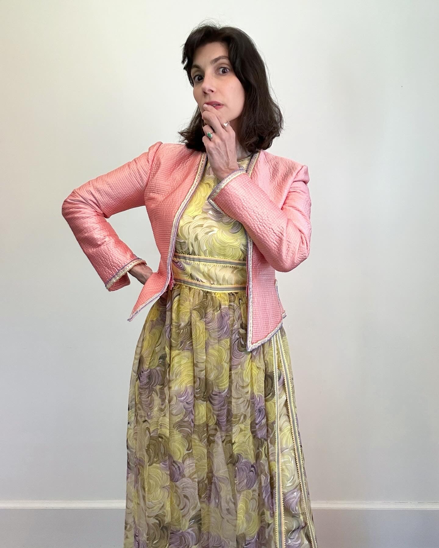 80s Mary McFadden Couture Cropped Jacket