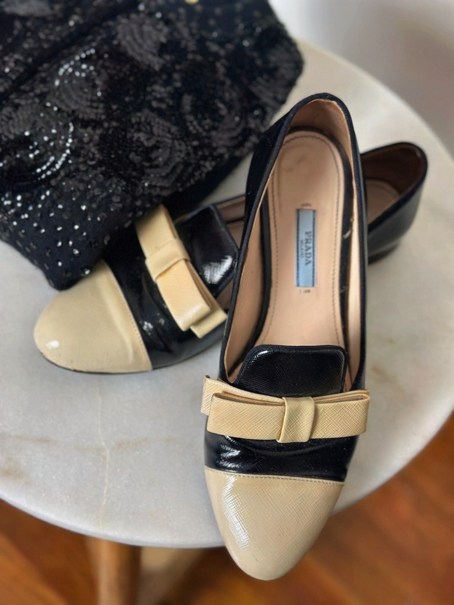 Prada Bow Loafers- 37.5
