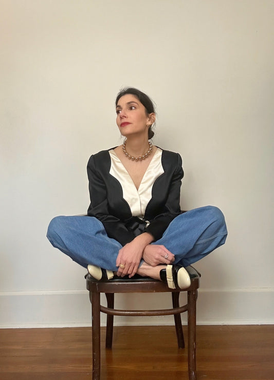 1980s Galanos Tuxedo Jacket