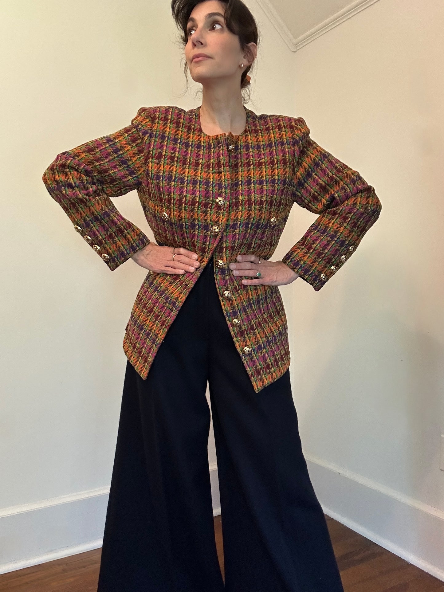 1990s Nina Ricci Tweed Blazer