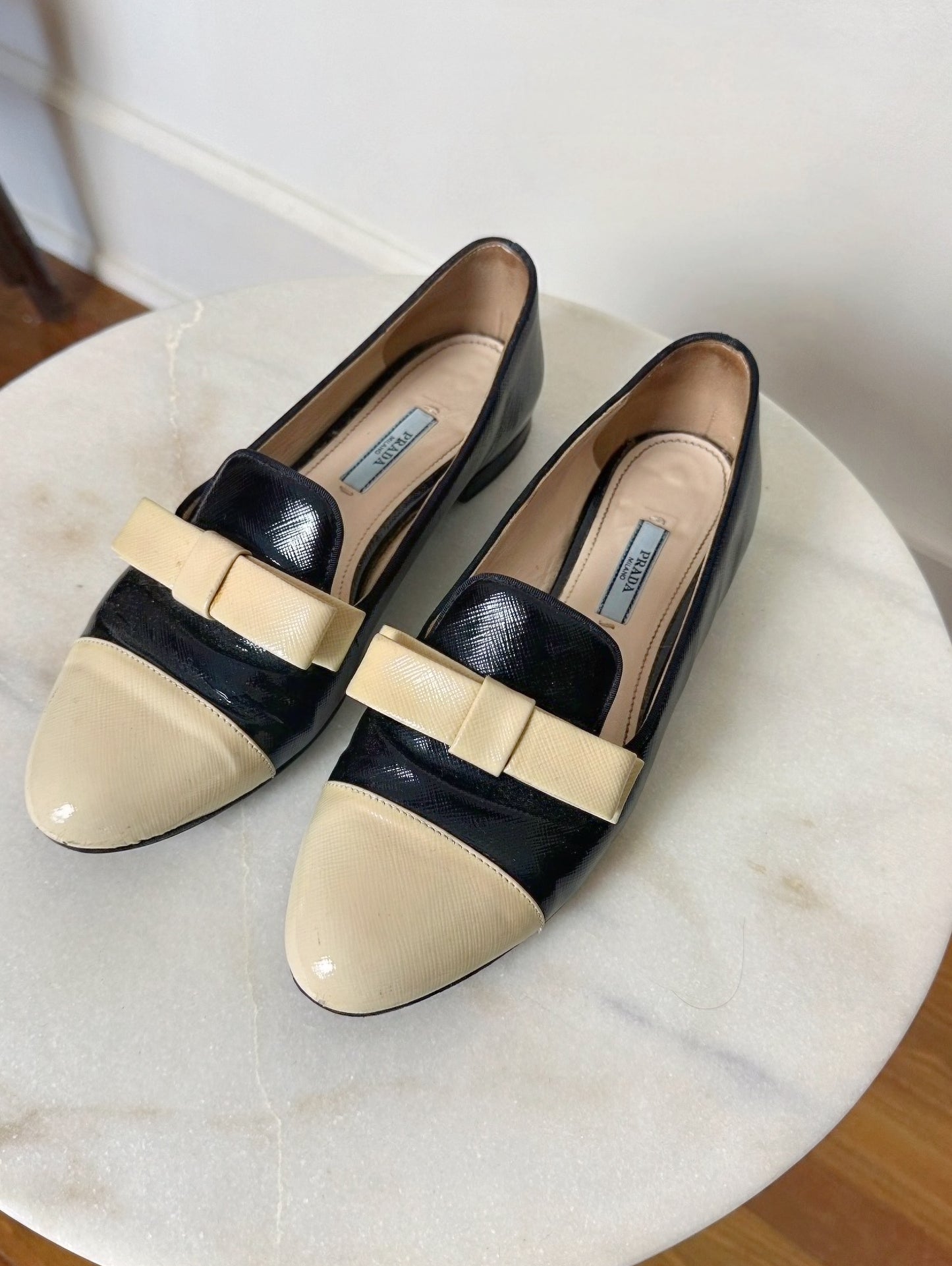 Prada Bow Loafers- 37.5