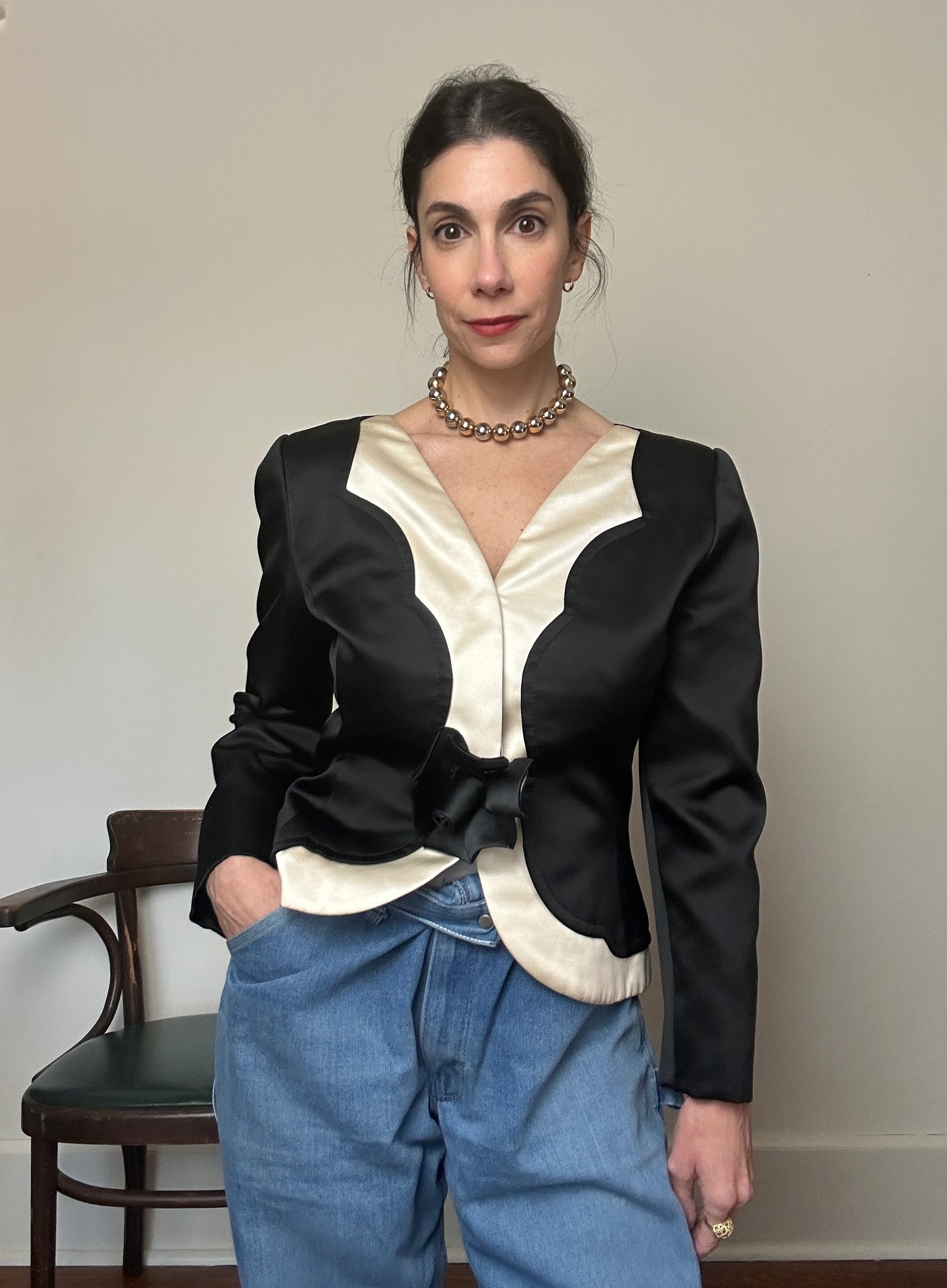 1980s Galanos Tuxedo Jacket