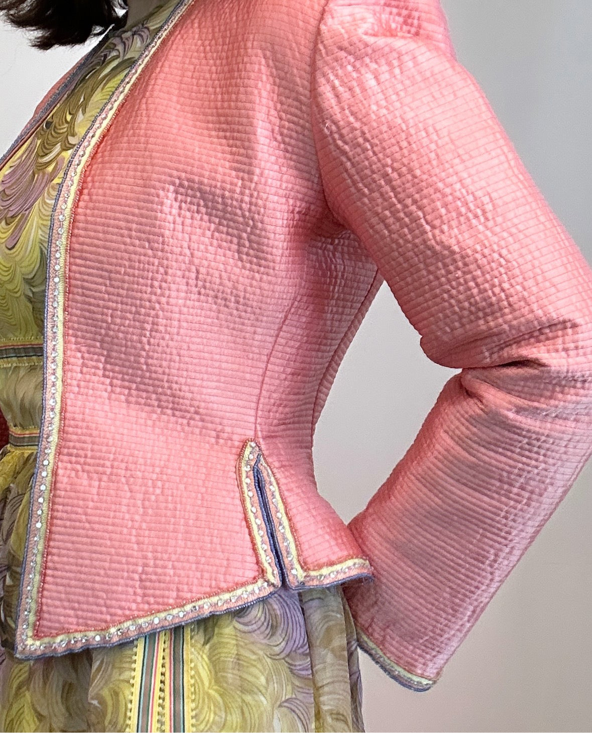 80s Mary McFadden Couture Cropped Jacket