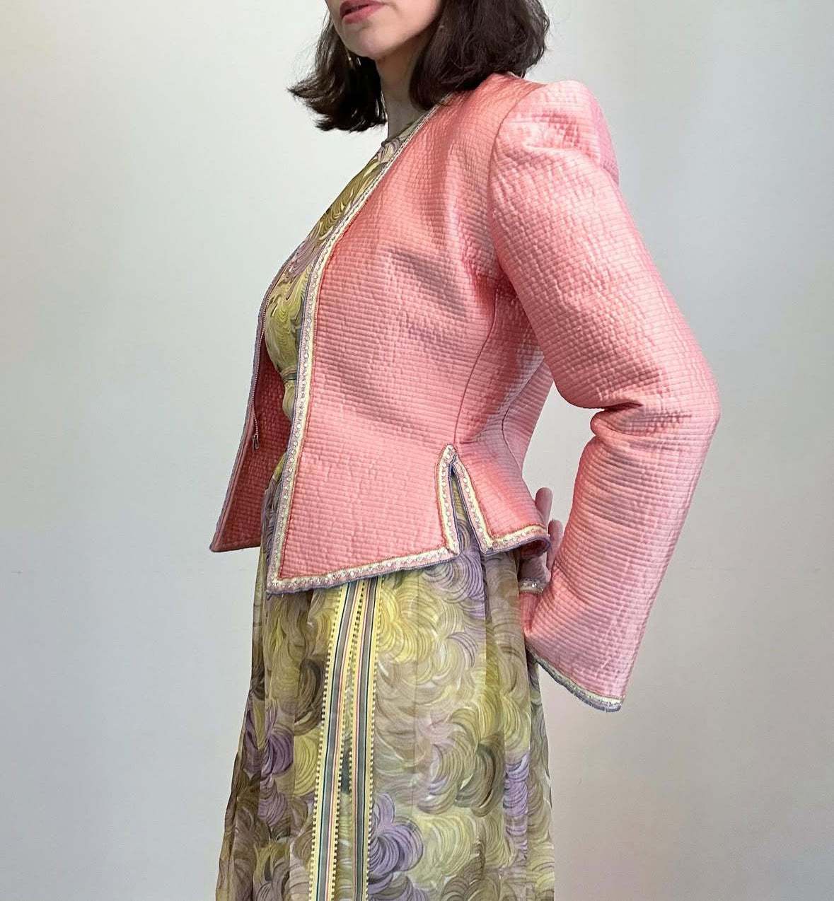 80s Mary McFadden Couture Cropped Jacket