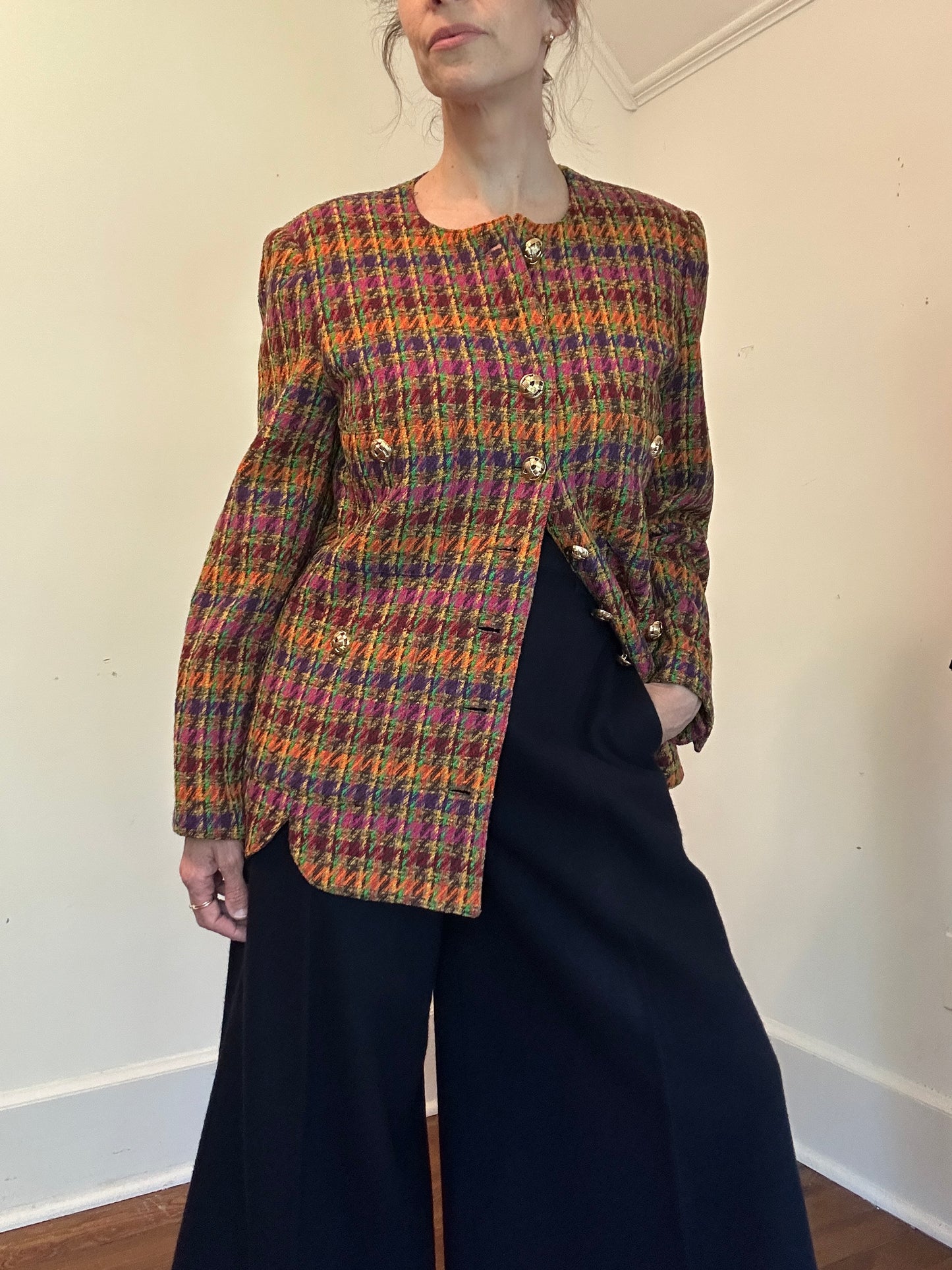 1990s Nina Ricci Tweed Blazer