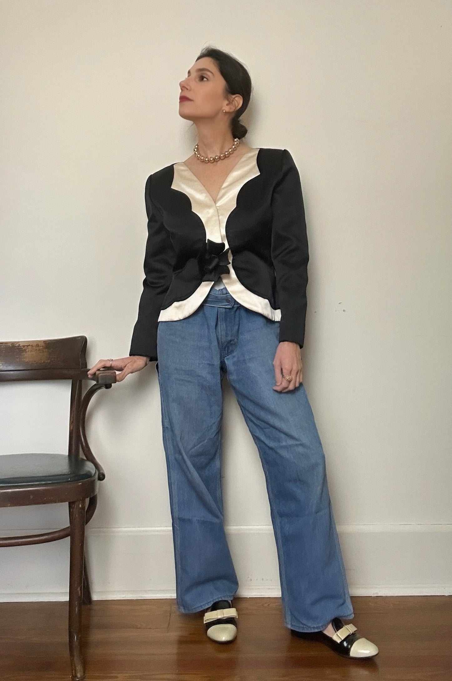 1980s Galanos Tuxedo Jacket