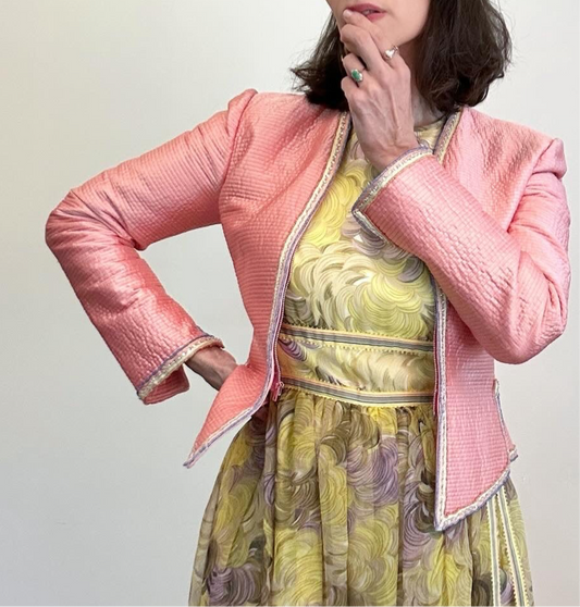 80s Mary McFadden Couture Cropped Jacket