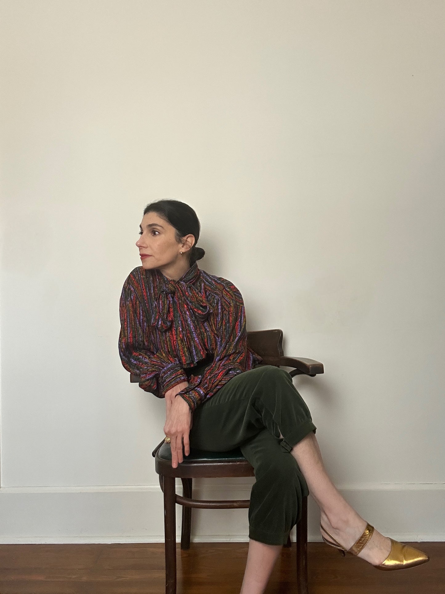 1970s Yves Saint Laurent Corduroy Cropped Pants