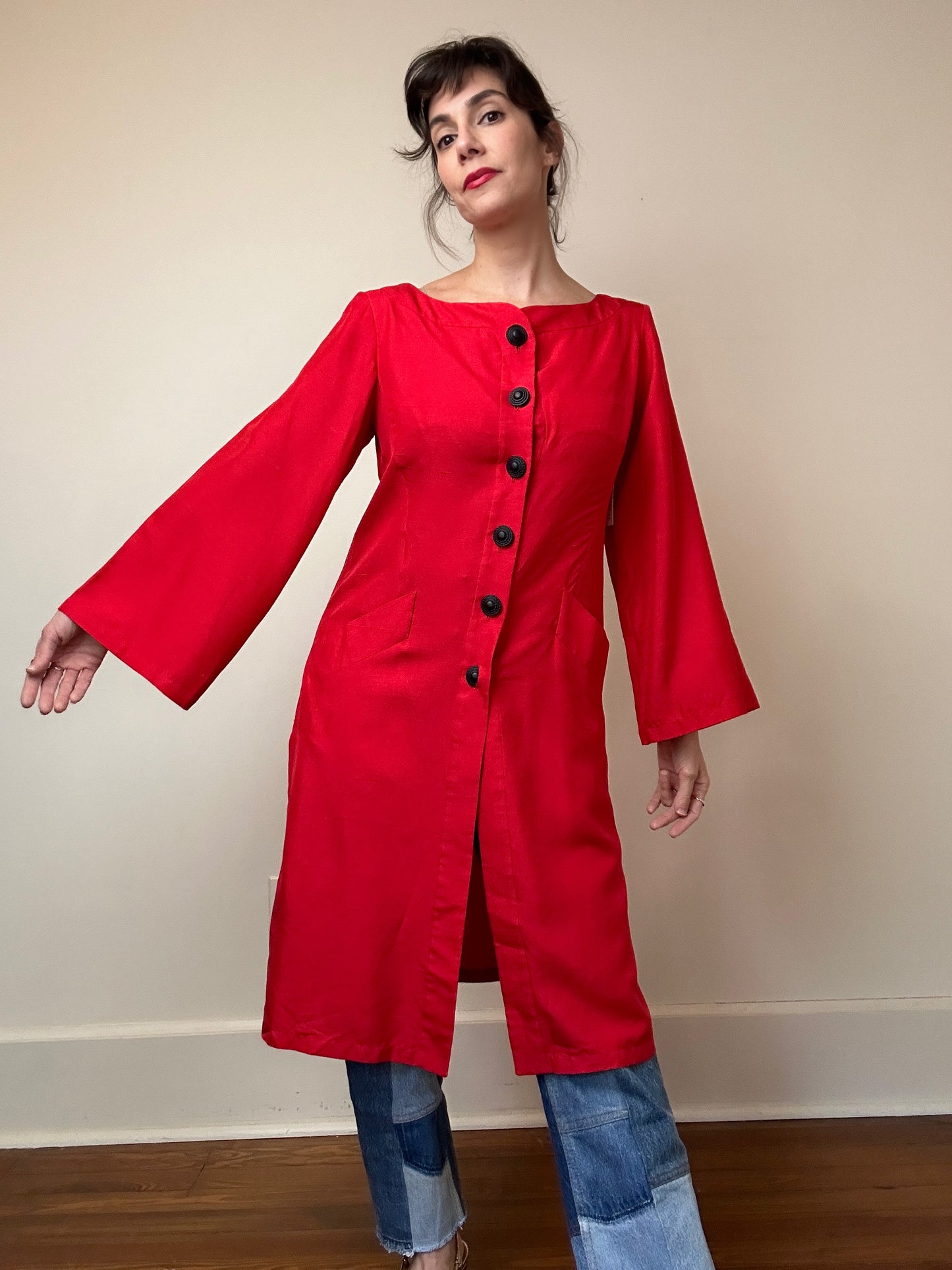 S/S 1995 Yves Saint Laurent Rive Gauche Tunic Blouse