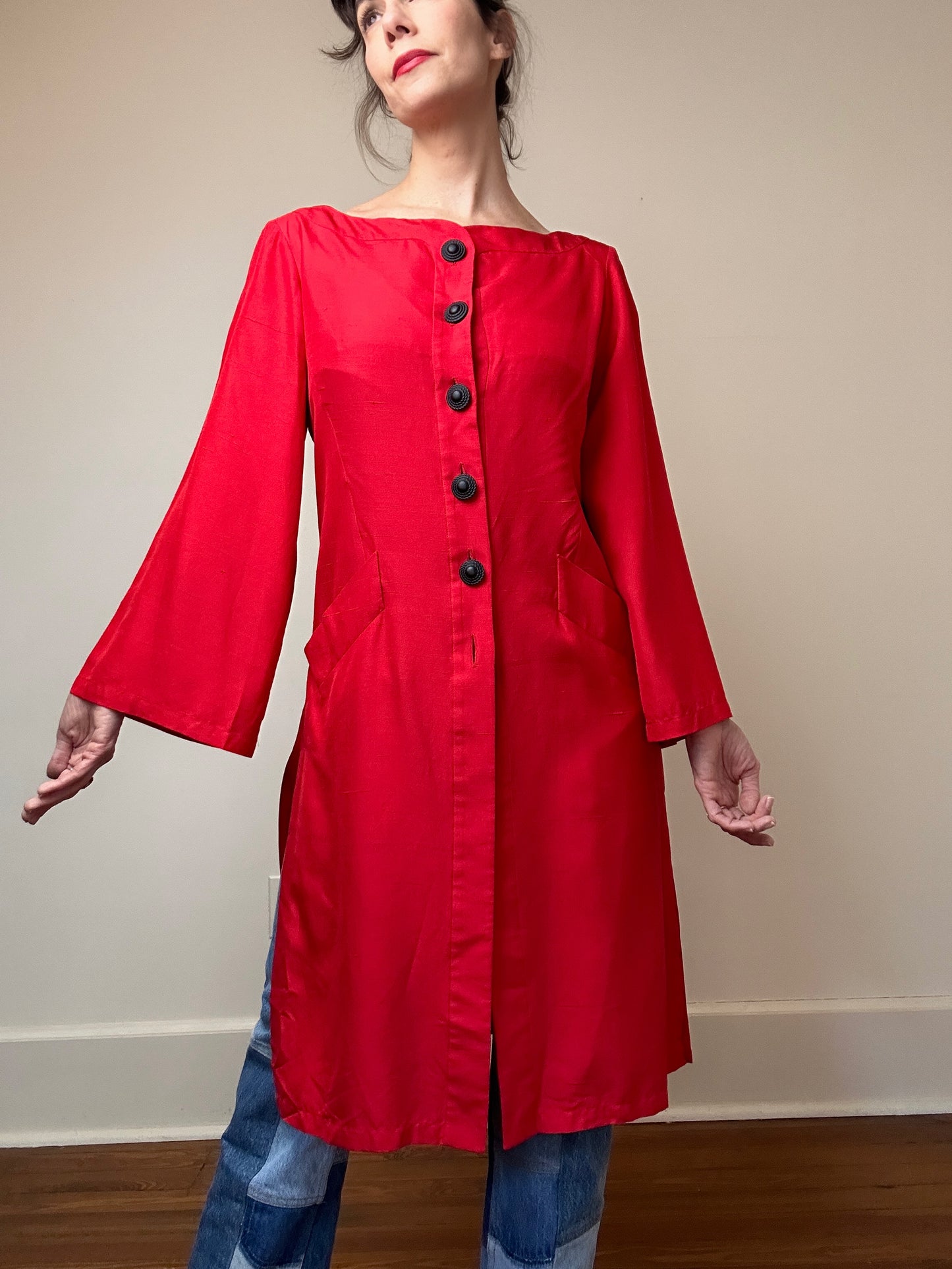 S/S 1995 Yves Saint Laurent Rive Gauche Tunic Blouse