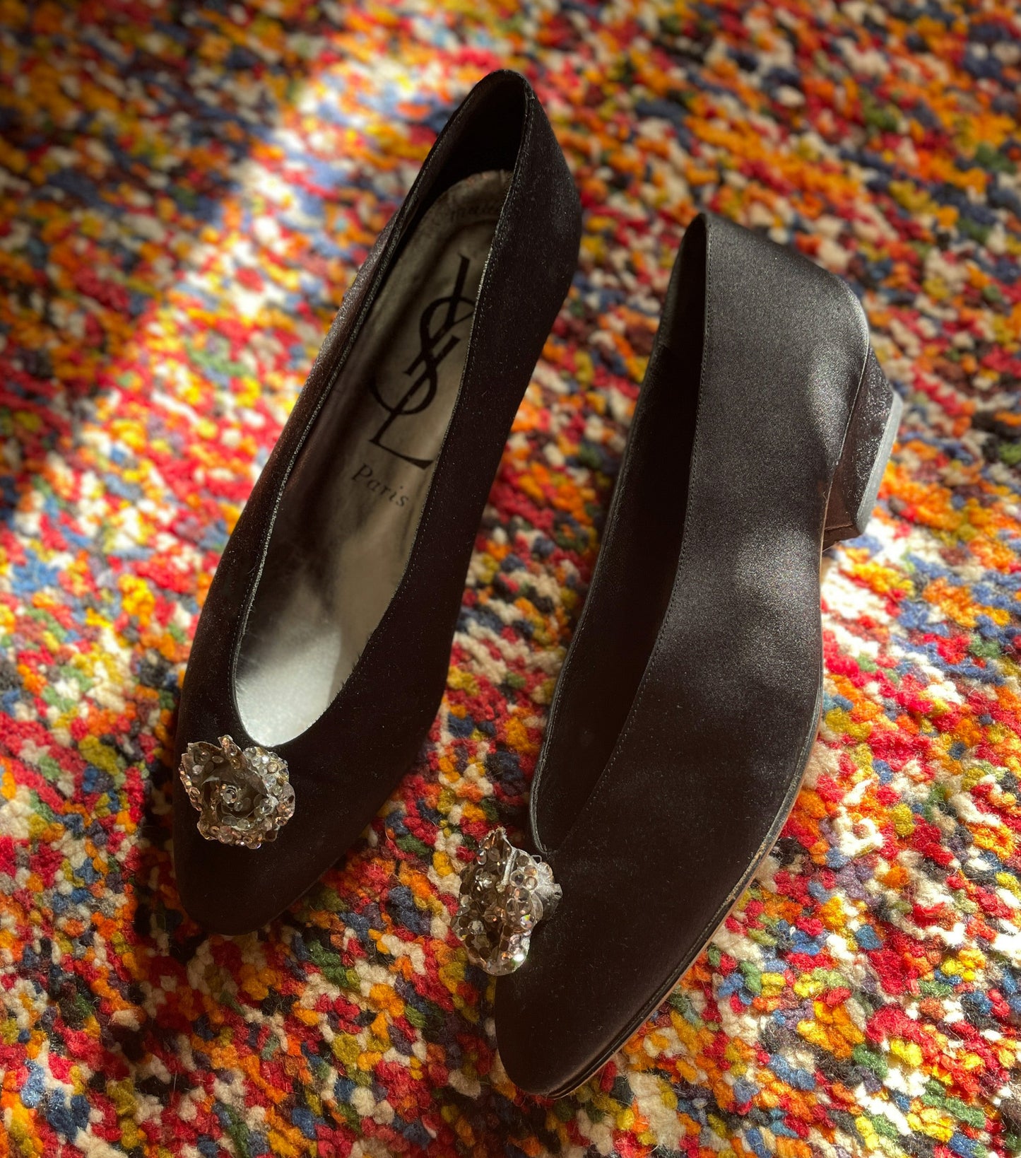 1970s YSL Satin Ballet Flats