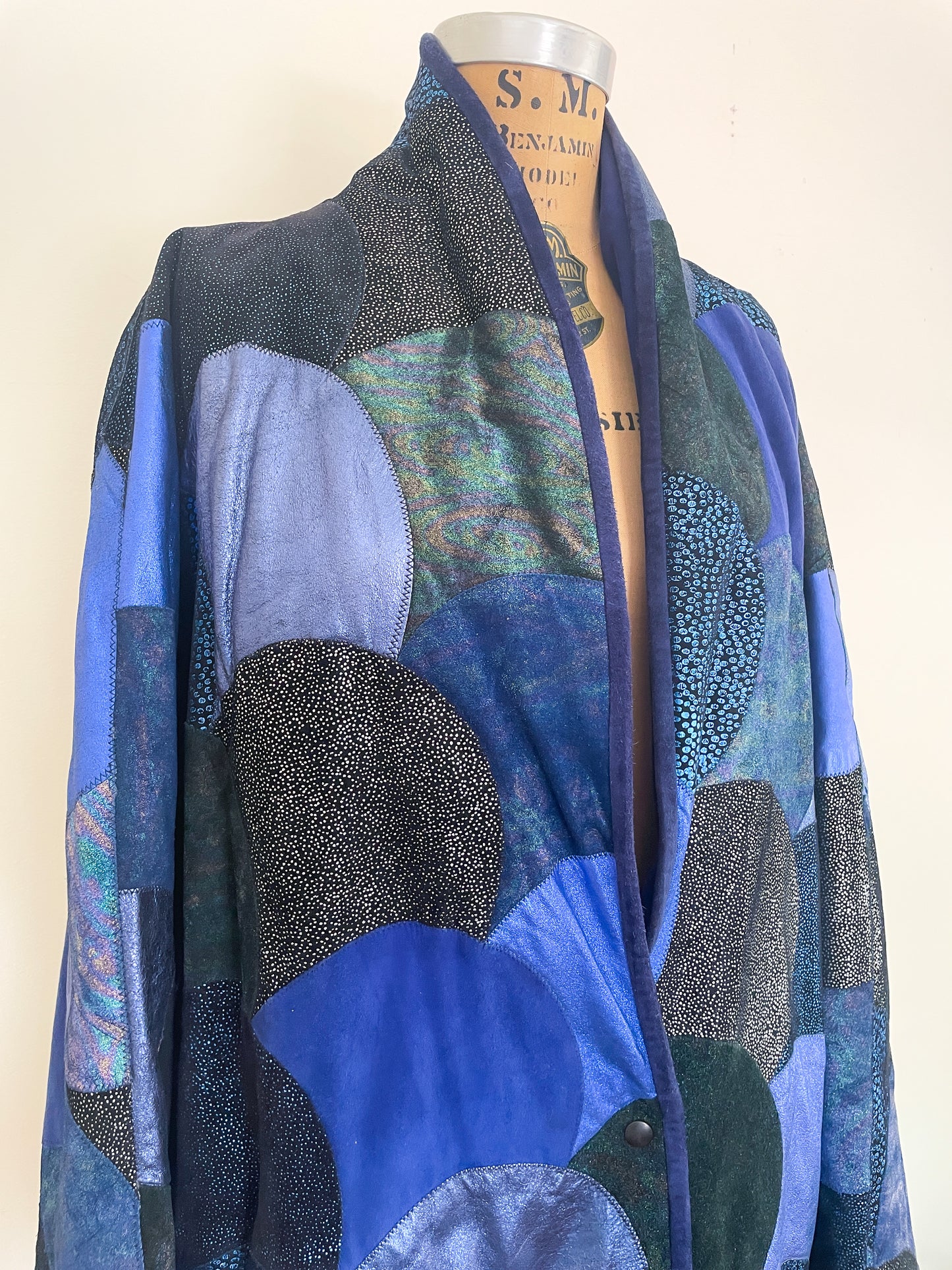 1980s Roberto Cavalli Leather Patchwork Jacket