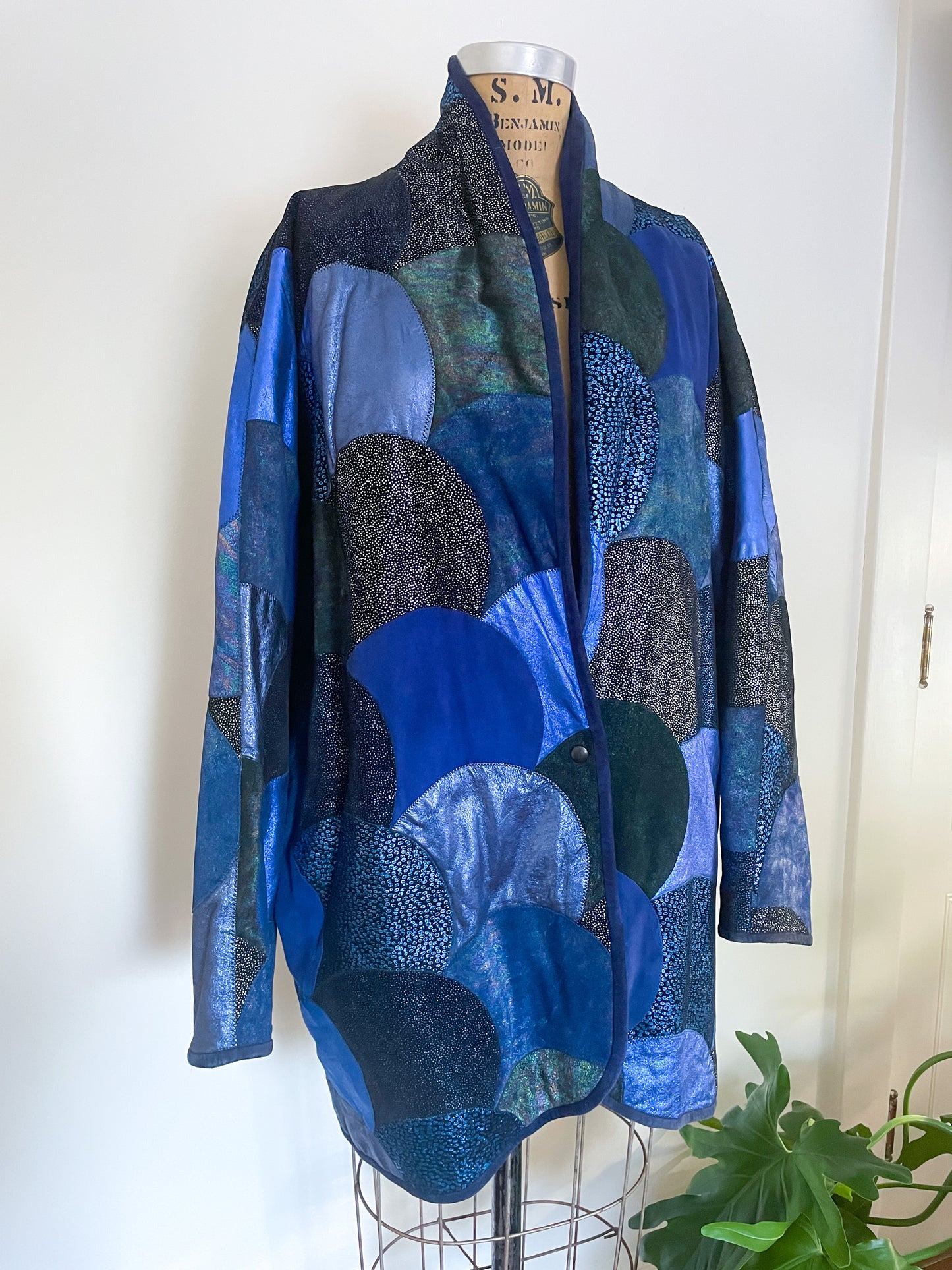 1980s Roberto Cavalli Leather Patchwork Jacket